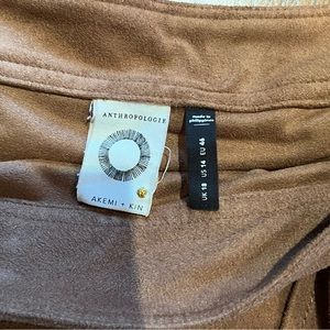 Anthropologie Suede Midi Skirt, Size 14, worn once!